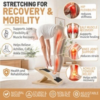 CZFIT Planche d'équilibre inclinée en bois 3-en-1 portable, durable, écologique et antidérapante pour exercices intérieurs des jambes et squats