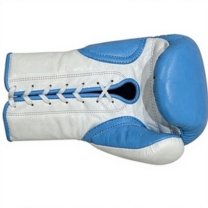 Guantes de Boxeo Azules, Guantes de Entrenamiento de Artes Marciales, Guantes de Combate con Logotipo Personalizado para Entrenamiento de Boxeo - Product Image 5