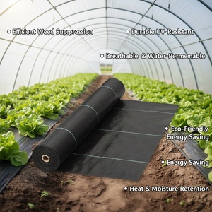 Toile de paillage anti-mauvaises herbes pour l'aménagement paysager, tissu de couverture du <span class=keywords><strong>sol</strong></span> résistant aux UV pour l'horticulture et l'agriculture - Product Image 3