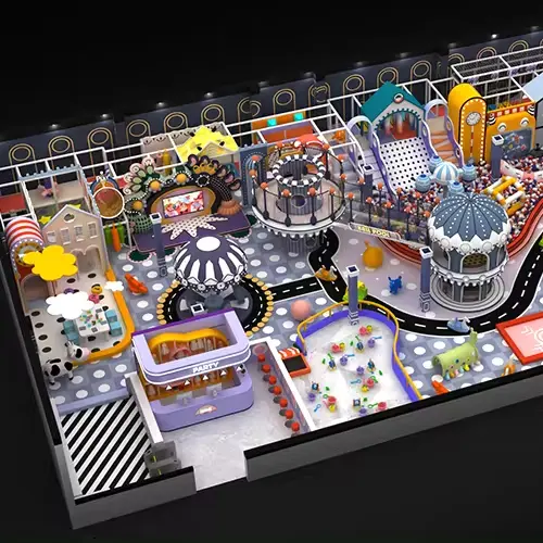 540 Sqm Commercial Shopping Mall Centre Play Area Equipment Indoor Playground Children's Soft Play