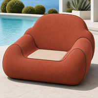 Chaise longue gonflable de piscine en tissu PVC de qualité supérieure, radeau aquatique pour adultes, plage d'été, piscine