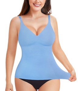 Femmes de haute qualité lisse col en V Shaper Camisole meilleur gilet de Compression contrôle du ventre Shaper <span class=keywords><strong>haut</strong></span> enveloppement taille moulante shapewear - Product Image 5