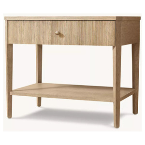 Muebles DELPHINE REEDED RHMAKER, Mesita de Noche Moderna y Lujosa con Cajón para Dormitorio - Product Image 5