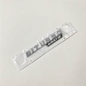 STZT 1668176500 <span class=keywords><strong>BITURBO</strong></span> <span class=keywords><strong>4matic</strong></span> Emblèmes Badges Accessoires d'extérieur de luxe pour <span class=keywords><strong>Mercedes</strong></span> Benz AMG Voitures Autocollant d'installation facile - Product Image 4