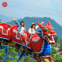 Manèges de parc d'attractions Limeiqi, train électrique sur rail pour parc à thème extérieur, montagnes russes Dragon à glissière familiale pour aire de jeux, à vendre