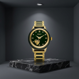 Relojes de Pulsera Elegantes de Jadeíta Natural para Pareja, con Números Romanos, Diseño Hueco y Manecillas Luminosas, Envío Directo - Product Image 4
