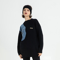 2022 automne hiver femmes Cardigan tricoté chaud pull Jeans poche mode tricot Cardigan manteau dame pull lâche