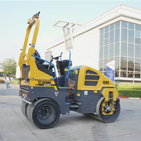 Compacteur d'asphalte miniature 3 tonnes XD120SVT 24,6 kW Compacteur à double tambour Rouleau vibratoire pour route