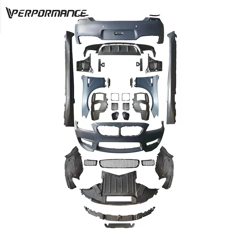 באיכות גבוהה 1:1 רכב רכב עדכון סט 6 סדרת F06 M6 ערכת גוף פגושים צד חצאיות על פגושים אחורי מפזר מתיחת פנים