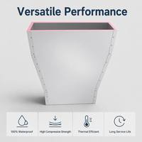 Feuille de mousse XPS rigide revêtue de feuille d'aluminium double face pour conduits d'air