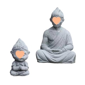 Figura de Rey Mono en Piedra Arenisca Azul, Decoración para Acuario, Adorno en Miniatura - Product Image 5