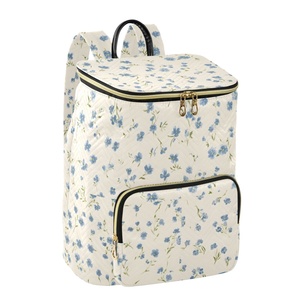 New <b>Women</b> Fashion <b>Backpack</b> Waterproof Portable <b>Backpack</b> Durable <b>Large</b> Size Customs Flowers Travel Bag - Product Image 2