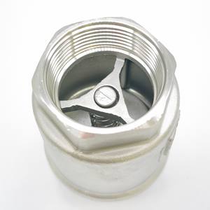 Vanne de retenue verticale industrielle à ressort, manuelle, pour eau, en acier inoxydable 201/304/316, vente directe usine - Product Image 2