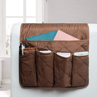 Organisateur de canapé antidérapant pliable en PP pour accoudoir, support de télécommande compressé sous vide, table de chevet