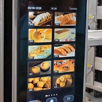 Four à pain électrique commercial combiné 5 plateaux, four à convection rotatif à air chaud, four à vapeur de boulangerie avec étuve de levage
