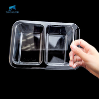Vente en gros de bol à salade en plastique transparent recyclable de 8 oz 12 oz 16 oz 20 oz