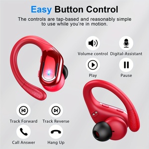 Nouveaux écouteurs sans fil pour les sports de course, écouteurs sans fil avec crochets d'oreille Pure Bass Sound, 60h <span class=keywords><strong>sur</strong></span> l'oreille casque avec double led - Product Image 4