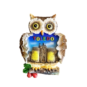 Suministro transfronterizo de imanes tridimensionales con forma de búho, artesanías decorativas para el hogar y nevera, procedentes de España, Europa. - Product Image 5