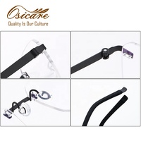 Lunettes de qualité supérieure, populaires, de luxe, fabriquées par des designers, fabricant de verres, lunettes sans monture, montures optiques en titane pour hommes