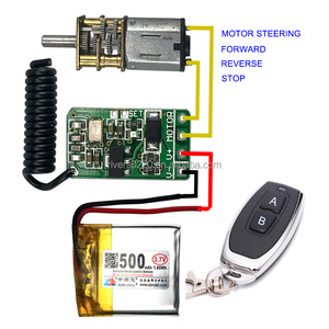 Công Tắc Điều Khiển Từ Xa Động Cơ Mini Dừng Lên Xuống DC 3.5V 3.7V 4.2V 5V 6V 7.4V 9V 12V Bộ Điều Khiển Công Tắc Không Dây Lùi Về Phía Trước 433 - Product Image 3