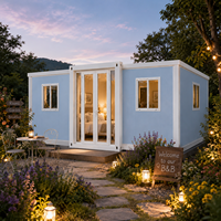 Casas Contenedor Expandibles de Alta Calidad, Casas Pequeñas Pre-Instaladas con Energía Solar para Viviendas en Resorts