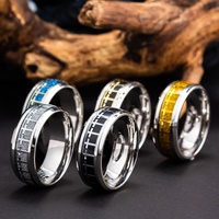 2026 Hot-Selling Europese Amerikaanse stijl gepersonaliseerde modieuze titanium stalen vintage kruis herenring cadeau met oliedruppels