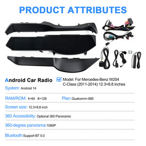 NaviHua for Mercedes-Benz C Class W204 2011-2014 New Android System <b>Car</b> Radio GPS Navigation <b>DVD</b> <b>Player</b> Multimedia Auto Stereo - Product Image 5