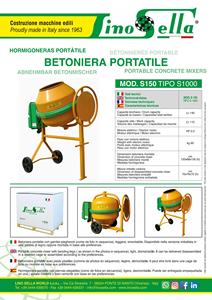 LINO SELLA Professional 150 Lt Mezclador de cemento portátil ligero Fácil de usar 150 Lt Mezclador de concreto pequeño para Hobby de construcción - Product Image 4