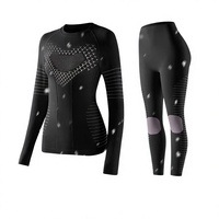 Sous-vêtements de ski fonctionnels X-BION Sports unisexes, tissés, respirants, chauds, compressifs, absorbant l'humidité