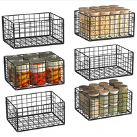 Paniers de rangement écologiques en fil métallique ovale flexible chromé pour l'utilisation de restaurant de restauration rapide-service de hot-dog aux fruits de pain sandwich