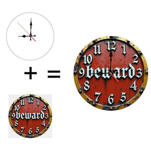 Round Wooden Wall <b>Clock</b> 25x25Cm Silent Minimalist Home Bedroom Decor <b>Clock</b> - Product Image 1
