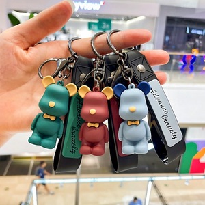 Mặt dây chuyền móc khóa hình gấu silicon phong cách Bắc Âu, hàng bán buôn tùy chỉnh, quà tặng nhỏ cho khách hàng, đồ trang trí túi xách - Product Image 4