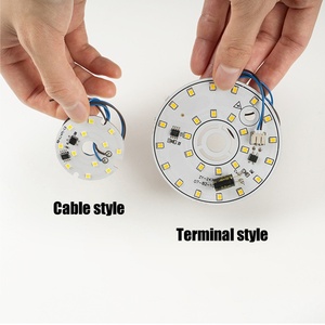 DOb <span class=keywords><strong>LED</strong></span> kép màu 3W SMD2835 hạt AC 220V Nhôm <span class=keywords><strong>PCB</strong></span> Hội Đồng Quản trị trung tính/ấm/trắng 5W 7W 9W 15W không nhấp nháy với thiết bị đầu cuối - Product Image 2