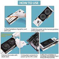 Ventilateur de refroidissement d'air 120 mm en aluminium OEM à 4 broches pour carte graphique, avec roulement à billes, silencieux 21dBA pour boîtier d'ordinateur GPU