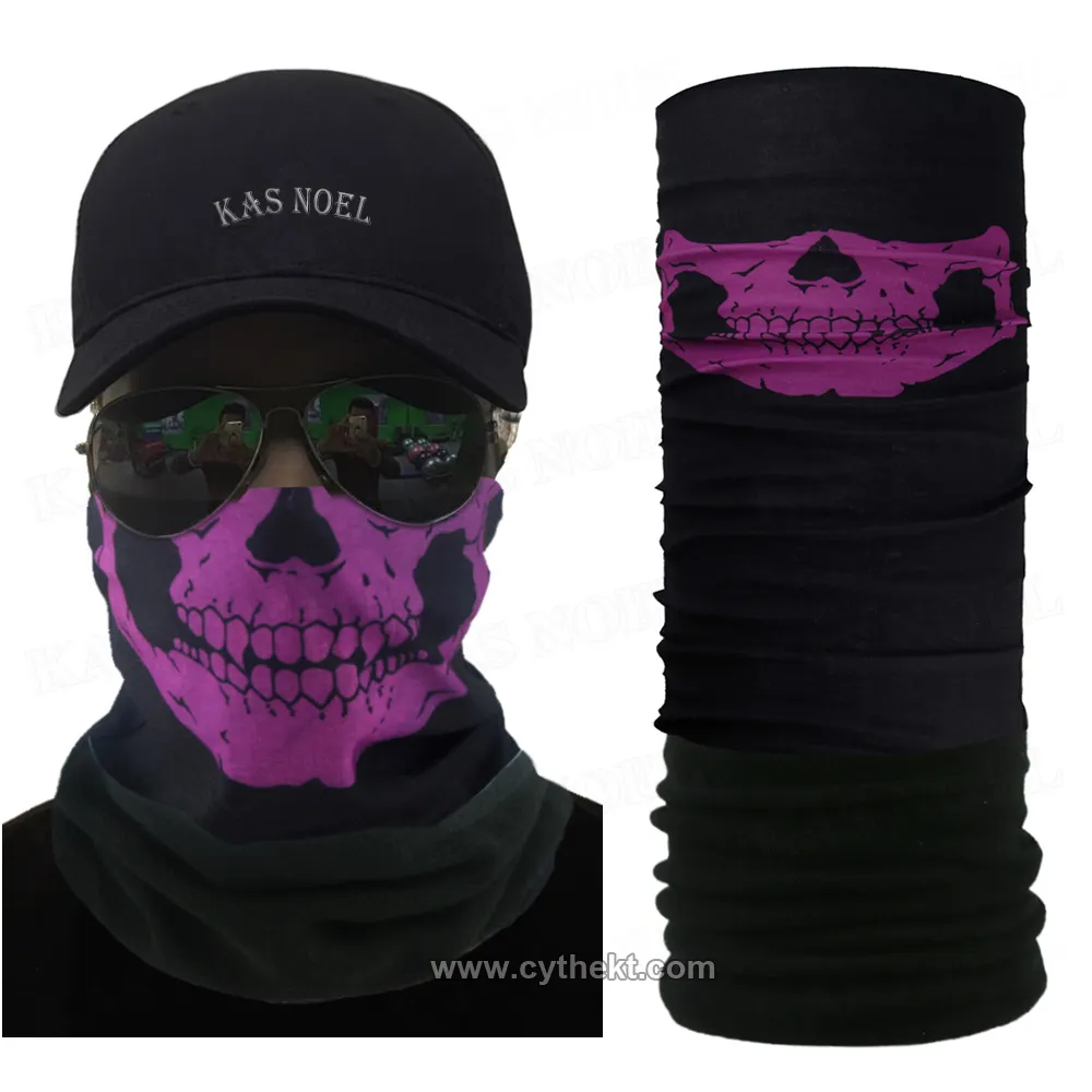 Musim Gugur dan Musim Dingin Mode Promosi Tabung Purple Skull Multifungsi Polar Bulu Hiasan Kepala <span class=keywords><strong>Bandana</strong></span>