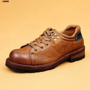 Zapatos de Baile Latino para Hombre, de Piel Vacuna, Zapatos de Baile Moderno de Tacón Bajo, Zapatos de Baile de Salón para Entrenamiento - Product Image 1
