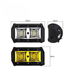 Nueva Barra de Luz de Trabajo de Alta Potencia de 54W y 5 Pulgadas con Chip COB, Doble Color Blanco y Amarillo, 12V para SUV, UTV y Todoterreno - Product Image 6