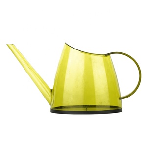 Wholesale Custom 1.4L Colorful Translucent Translucent Green Gray Indoor Plastic Watering Can