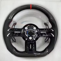 Volant en fibre de carbone pour Mercedes Benz S223 C206 232 E213 W221 W212 W464 C250 Gle 43 Amg V S Class OLED RPM en cuir