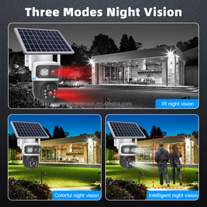 شاشات Eseecloud <span class=keywords><strong>2</strong></span> عدسة 4G مراقبة لاسلكية 3G شاشة 4K CCTV أمان خارجي 4G بطاقة Sim كاميرا شمسية - Product Image 5