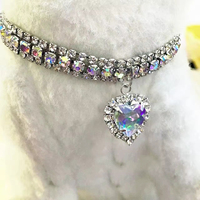 Kalung Anjing Kecil Anti-Hilang Ramah Lingkungan dengan Kancing Pengunci dari Baja Anti Karat Pola Solid Changzhi New Love
