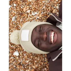 <b>Appliqu</b> <b>Patch</b> Pom Beanie sustainable merchandising - Product Image 1