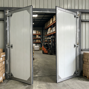Portes en <span class=keywords><strong>acier</strong></span> robustes à battants, automatiques, antivol, esthétiques, extérieures, petites portes pliantes d'angle en <span class=keywords><strong>acier</strong></span> industriel pour entrepôt - Product Image 1
