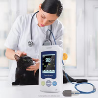 Oksimeter dokter hewan dapat digunakan kembali genggam untuk hewan kecil Diagnosis oksimeter denyut nadi nyaman untuk anjing dengan dokter hewan