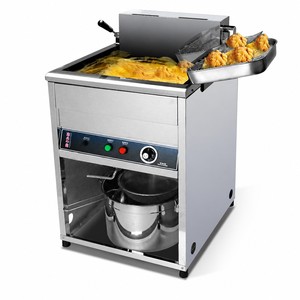 <span class=keywords><strong>Friteuse</strong></span> électrique commerciale 40L à cuve unique en acier inoxydable avec <span class=keywords><strong>double</strong></span> panier pour restaurant, restauration rapide et cuisine - Product Image 1