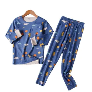 Thermal underwear set for children long john AB surface Keep warm Double scouring Soft comfortable seamless Autumn and winter