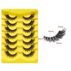 Cils effet œil de chat, faux cils naturels longs style <span class=keywords><strong>manga</strong></span>, cils ailés allongeant l'angle externe de l'œil, maquillage - Product Image 3