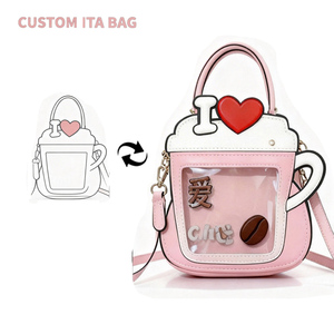 Custom Kawaii ItaBag <b>Anime</b> Pin <b>Keychain</b> OEM Factory Wholesale Manga Ita Bag Japanese clear Bag Transparent Pvc Handbag Cheap - Product Image 1