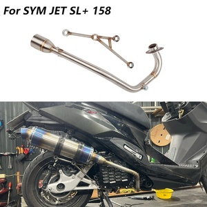 Pot d'échappement pour moto, silencieux de scooter, section avant modifiée pour SYM JET SL 158CC JET158, tuyau d'échappement - Product Image 5