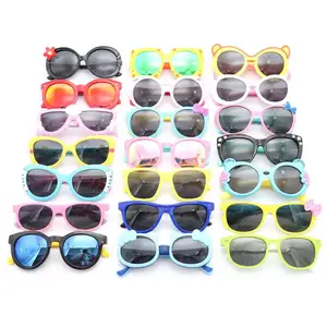 Gafas de sol de goma de silicona para niños y niñas, lentes polarizadas, surtido, stock variado